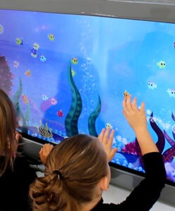 Swifty Wall - Touchscreen wall for up to 2 kids - swifty-games.com by Dreamtronic