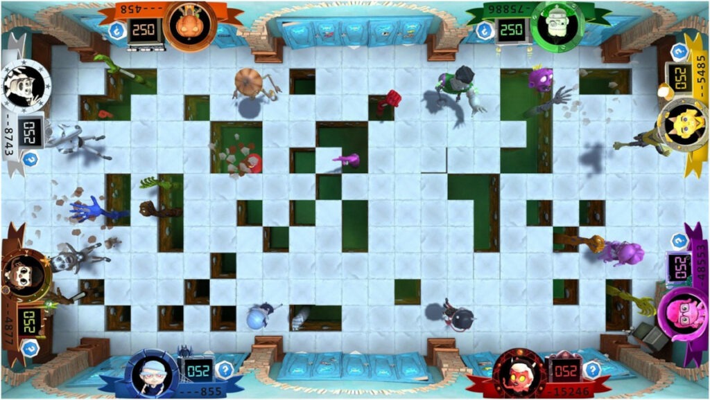 Swifty Touch: game Zombie Attack for 1 to 8 simultaneous players