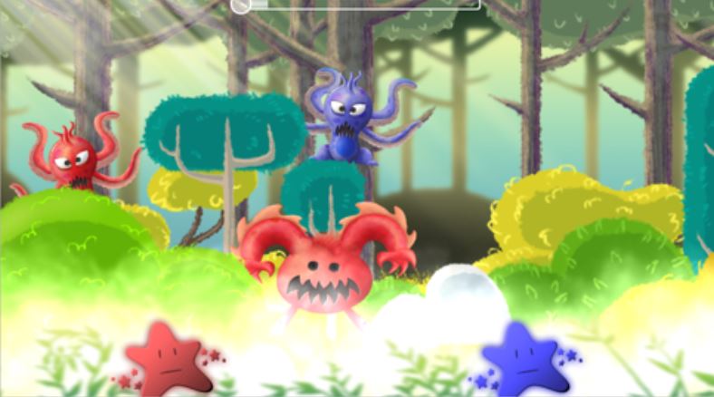 Swifty Wall: game Monstruous Forest for 1 to 2 simultaneous players