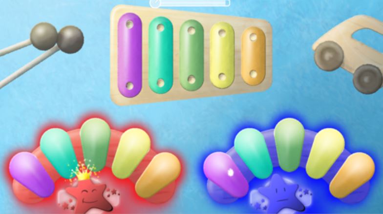 Swifty Wall: game Xylophone for 1 to 2 simultaneous players