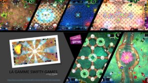 Swifty Touch games, tactile table for 1 to 8 simultaneous players
