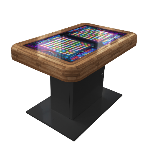 Swifty Touch - Touchscreen table for up to 8 players - covering wood - swifty-games.com by Dreamtronic